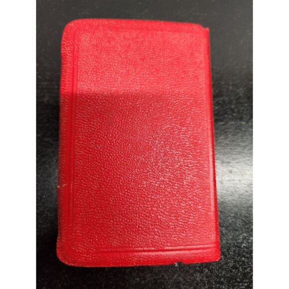 1974 Gideons International New Testament Psalms & Proverbs Red Cover Pockt Bible - Picture 4 of 10